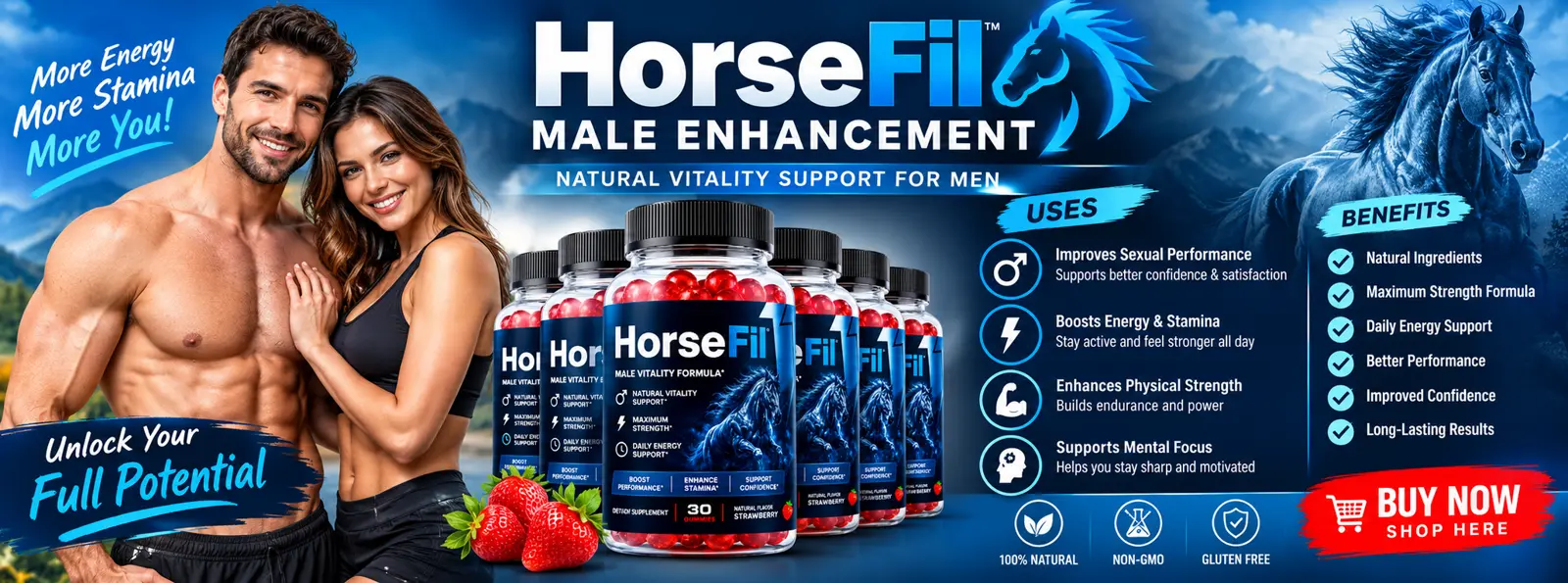 HorseFil Male Enhancement Gummies – natural vitality support for men